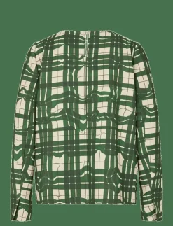 2429 Checkered Cady, Long Sleeve Ga - Långärmade blusar