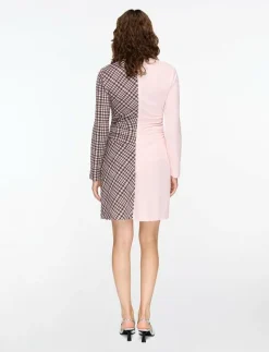 2118 Checkered Jersey, Ruched Waist - Korta klänningar