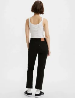 501 CROP BLACK SPROUT - Straight jeans