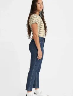 501 CROP SALSA STONEWASH - Straight jeans