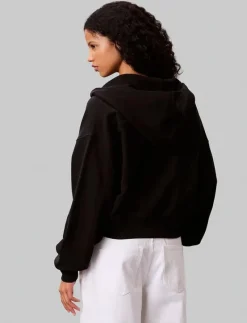 A- FRENCH TERRY BADGE LOGO FZ HO - Huvtröjor