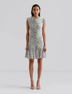 Agnes draped jersey mini dress - Korta klänningar