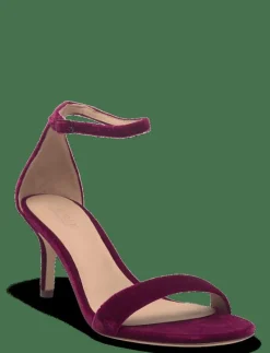 Allie Mid-Heel Velvet Sandal - Sandaler