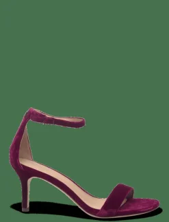 Allie Mid-Heel Velvet Sandal - Sandaler