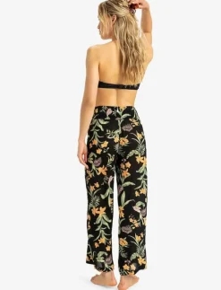 ALONG THE BEACH PRINTED - Casual byxor