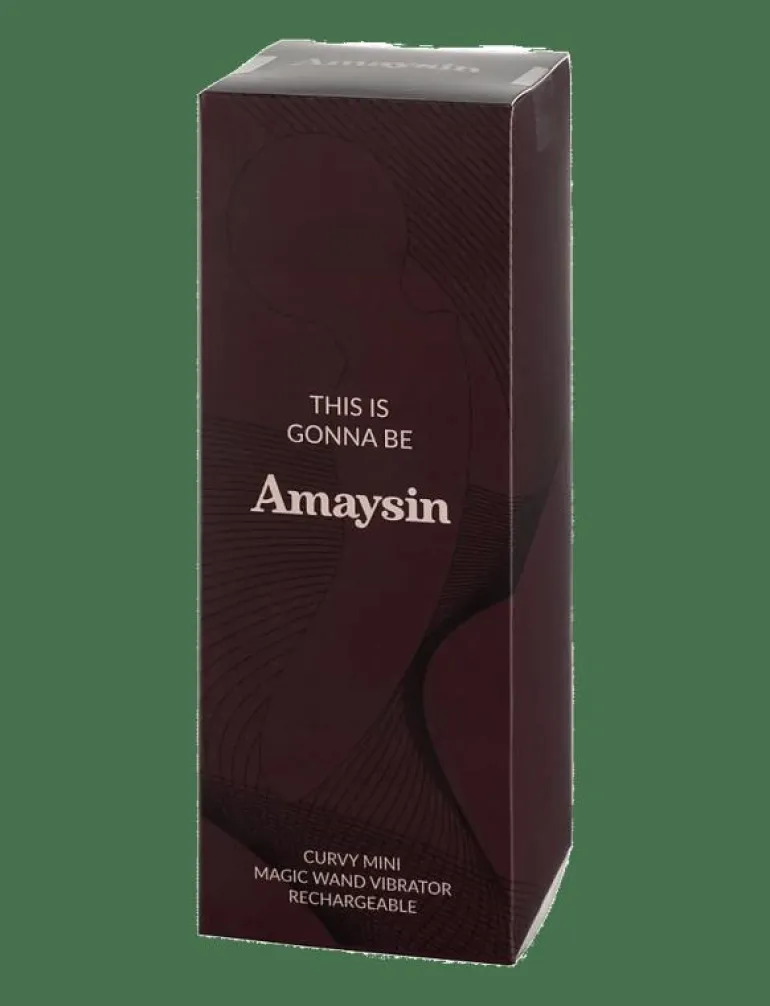 Amaysin Curvy Rechargeable Mini Magic Wand Vibrator - Beauty