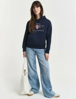 ARCHIVE SHIELD HOODIE - Huvtröjor