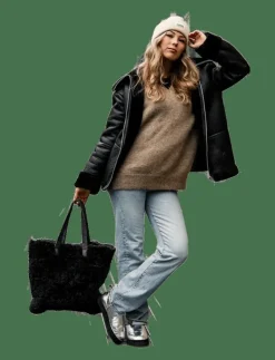 Aspen väska patchwork fårskinn - Totes