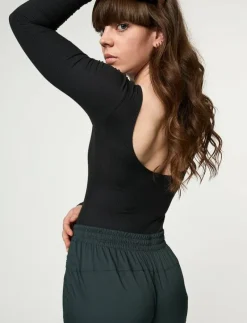 Ava Scoop Back Bodysuit, Thong - Jumpsuits & Bodies