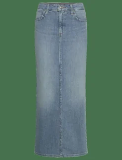 BACK SLIT MAXI SKIRT - Maxikjolar