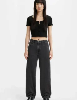 BAGGY DAD BOOT BARN STONE - Vida byxor