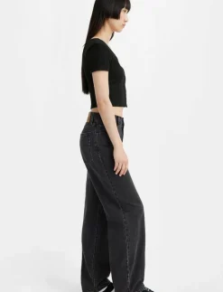 BAGGY DAD BOOT BARN STONE - Vida byxor