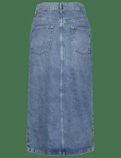 Ben - Blue Soft Denim - Midi kjolar