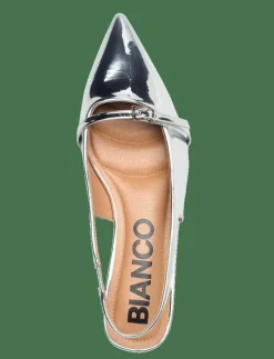 BIABARI Pointy Flat Slingback Faux Leather - Platta slingbacks