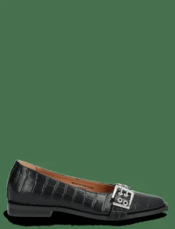 BIAVICTORIA Buckle Ballet Flat Croco Embossed Leather - Ballerinas