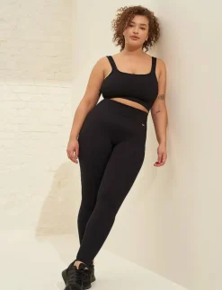 Black Luxe Seamless Bra - Sport BH:ar