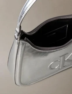 BOLD CK METALLIC SHOULDER BAG - Axelremsväskor