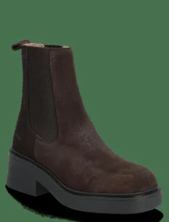 Booties - flat - with elastic - Ankelboots med klack