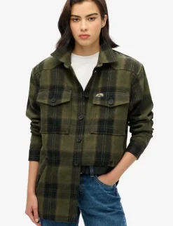 BORG CHECK OVERSHIRT - Tunna jackor