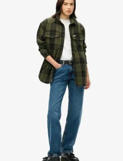 BORG CHECK OVERSHIRT - Tunna jackor