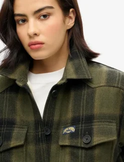 BORG CHECK OVERSHIRT - Tunna jackor