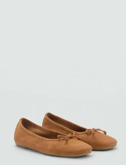Bow suede ballerina - Ballerinas