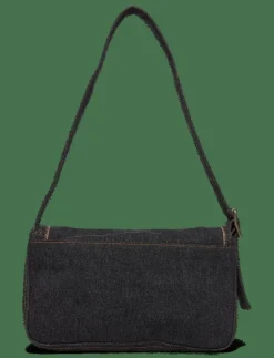 BRANNAN SHOULDER BAG BLACK DAR - Handväskor