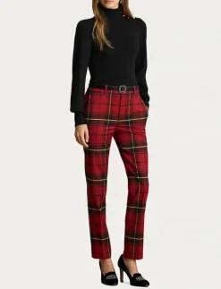 Button-Trim Mockneck Sweater - Polotröjor