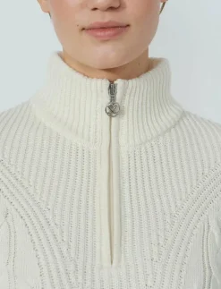 Cable LS Pullover lined - Stickat
