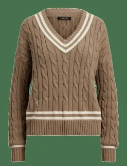 Cable-Knit Cotton Cricket Sweater - Stickat