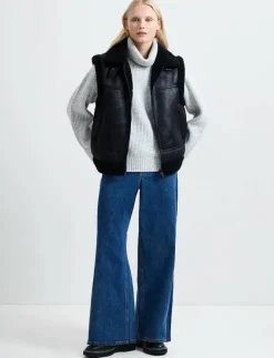 CAMRY FAUX SUEDE S/LESS GILET - Vadderade västar