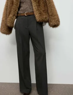 Check pleated trousers - Vida byxor