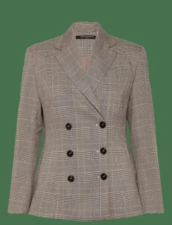 CHESTER CHECK CINCHED BLAZER - Dubbelknäppta kavajer