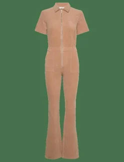 Corduroy jumpsuit with zip - Jumpsuits