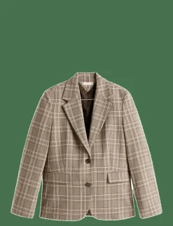 CORE CHECK REG STRAIGHT BLAZER - Enkelknäppta kavajer