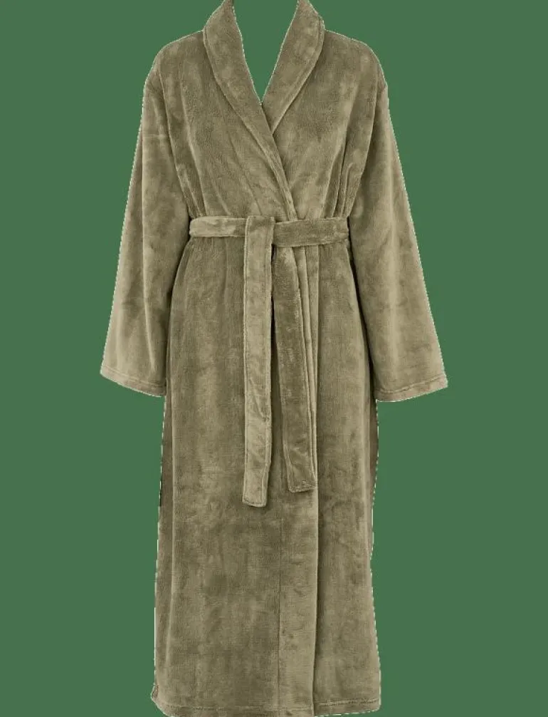 Cornflocker fleece robe long - Morgonrock