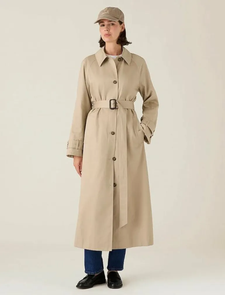 Cotton Blend Overcoat - Trenchcoats