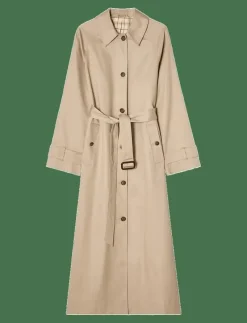 Cotton Blend Overcoat - Trenchcoats
