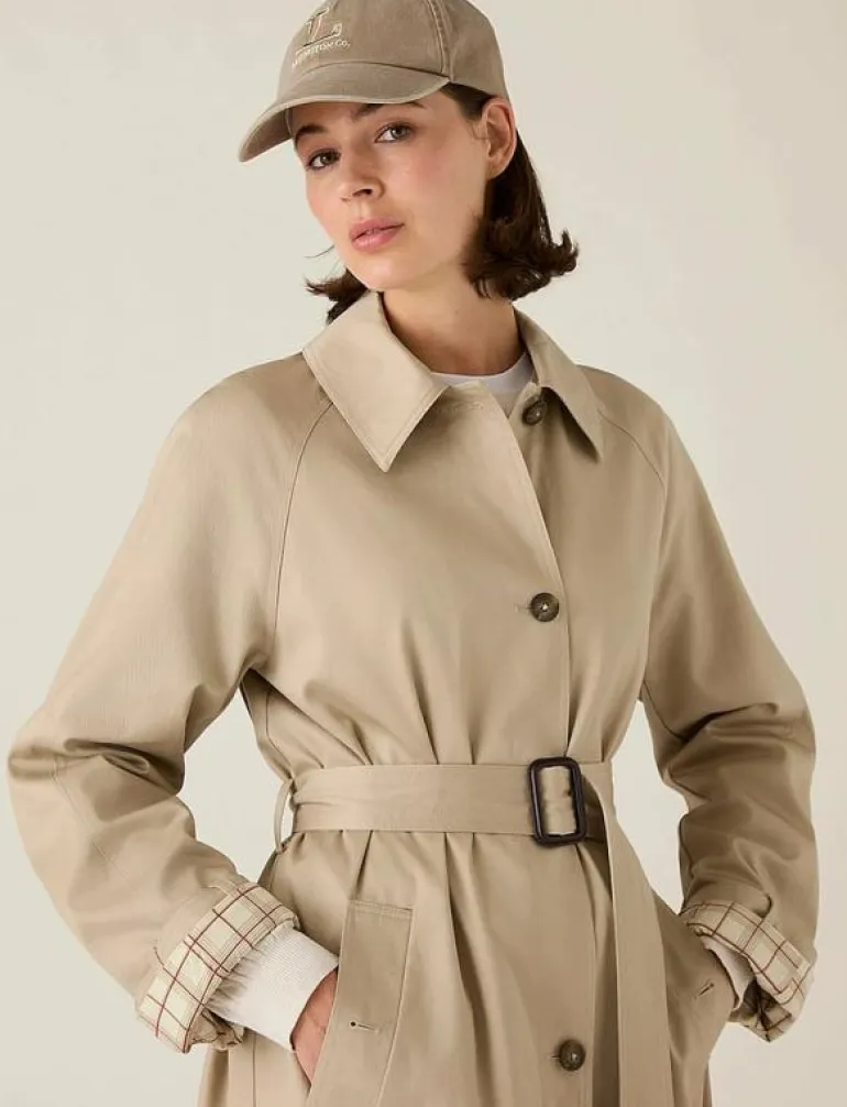 Cotton Blend Overcoat - Trenchcoats