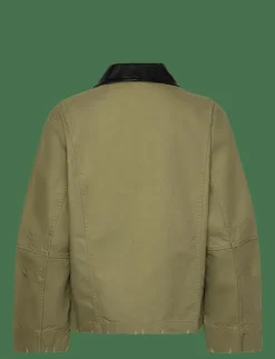 Cotton jacket with contrasting collar - Tunna jackor