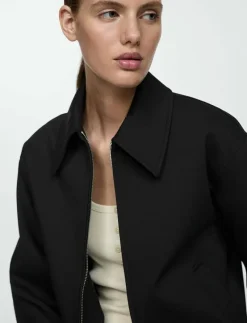 Cotton jacket with shirt collar - Tunna jackor