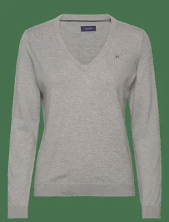 COTTON V-NECK - Stickat