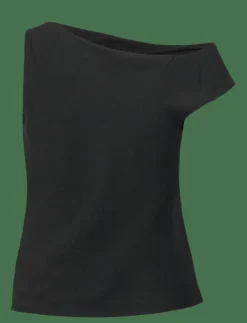 Crepe One Shoulder Top - Linnen
