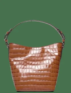 Croc-Embossed Medium Witley Bucket Bag - Bucketväskor