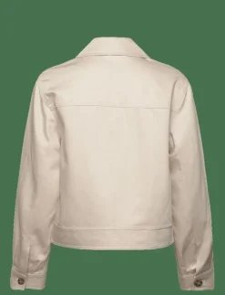 CROPPED LINEN BLEND JACKET - Tunna jackor