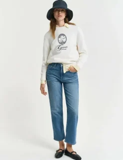 CROPPED STRAIGHT JEANS - Straight jeans
