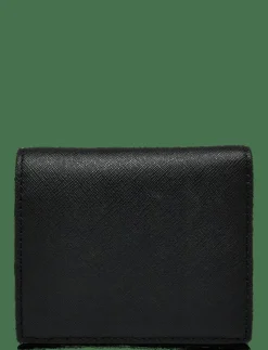 Crosshatch Leather Compact Wallet - Plånböcker