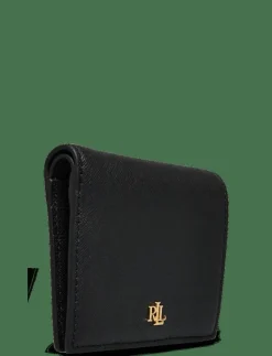 Crosshatch Leather Compact Wallet - Plånböcker