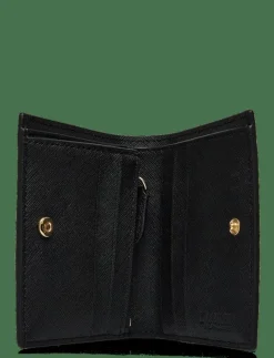 Crosshatch Leather Compact Wallet - Plånböcker