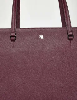 Crosshatch Leather Medium Karly Tote - Shoppers